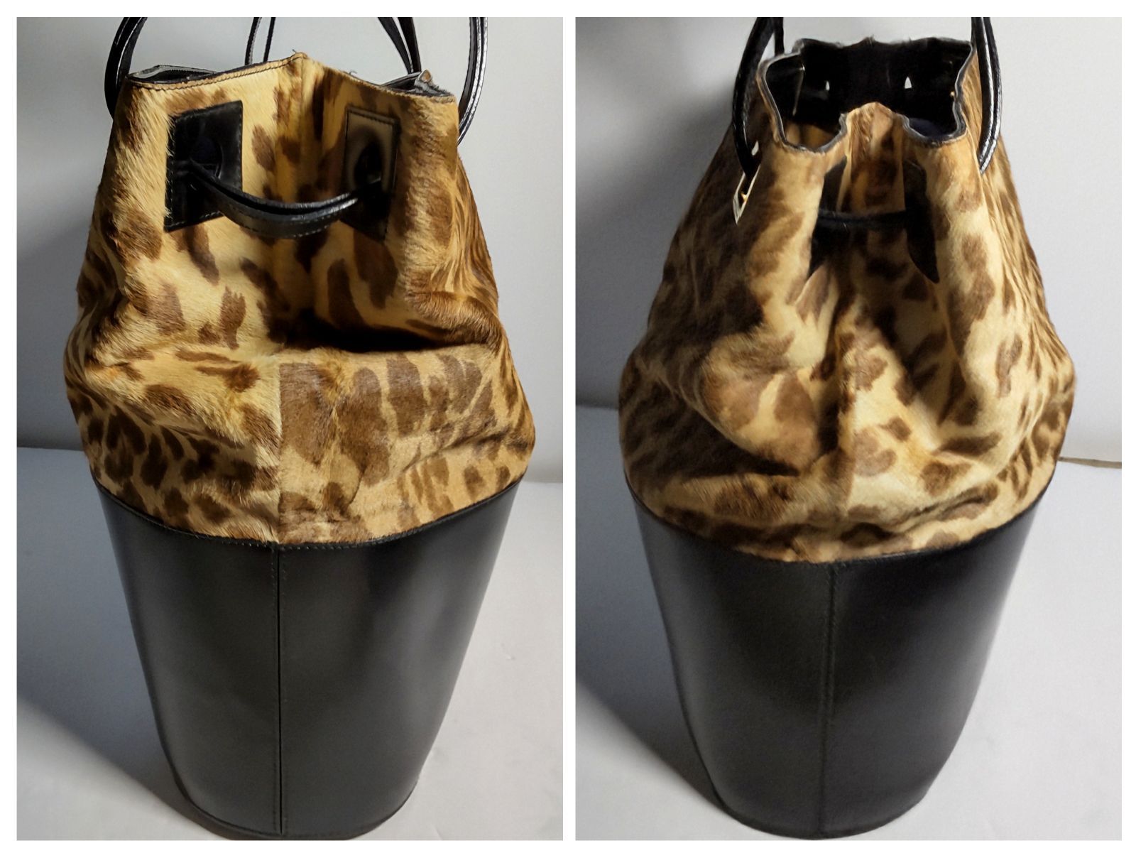 美品✨サルヴァトーレフェラガモ レオパード柄 ハラコ 本革 テーラード