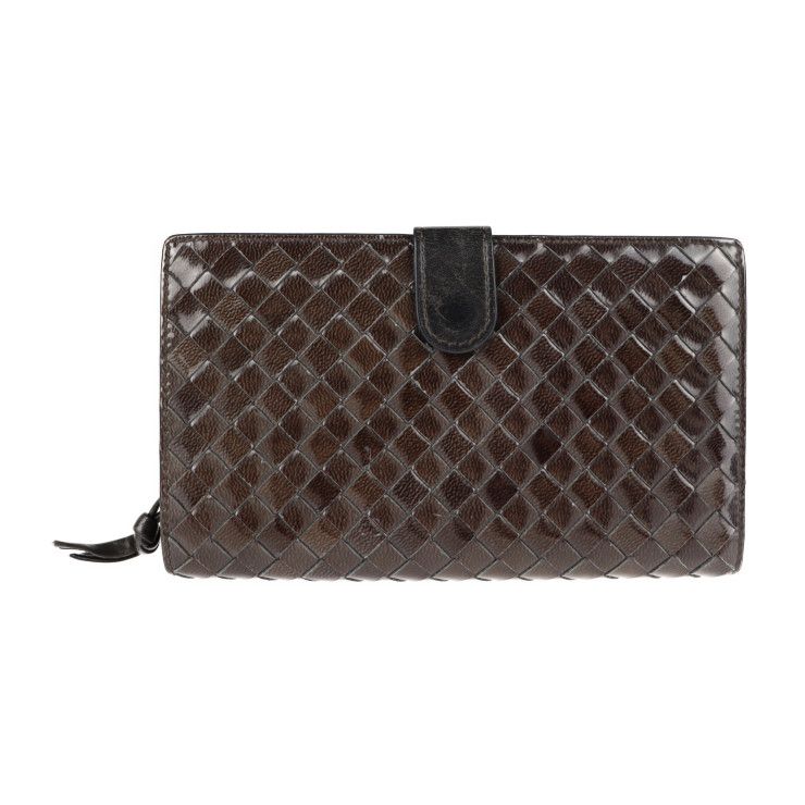 BOTTEGAVENETA ボッテガヴェネタ 二つ折り財布 132357 パテントレザー