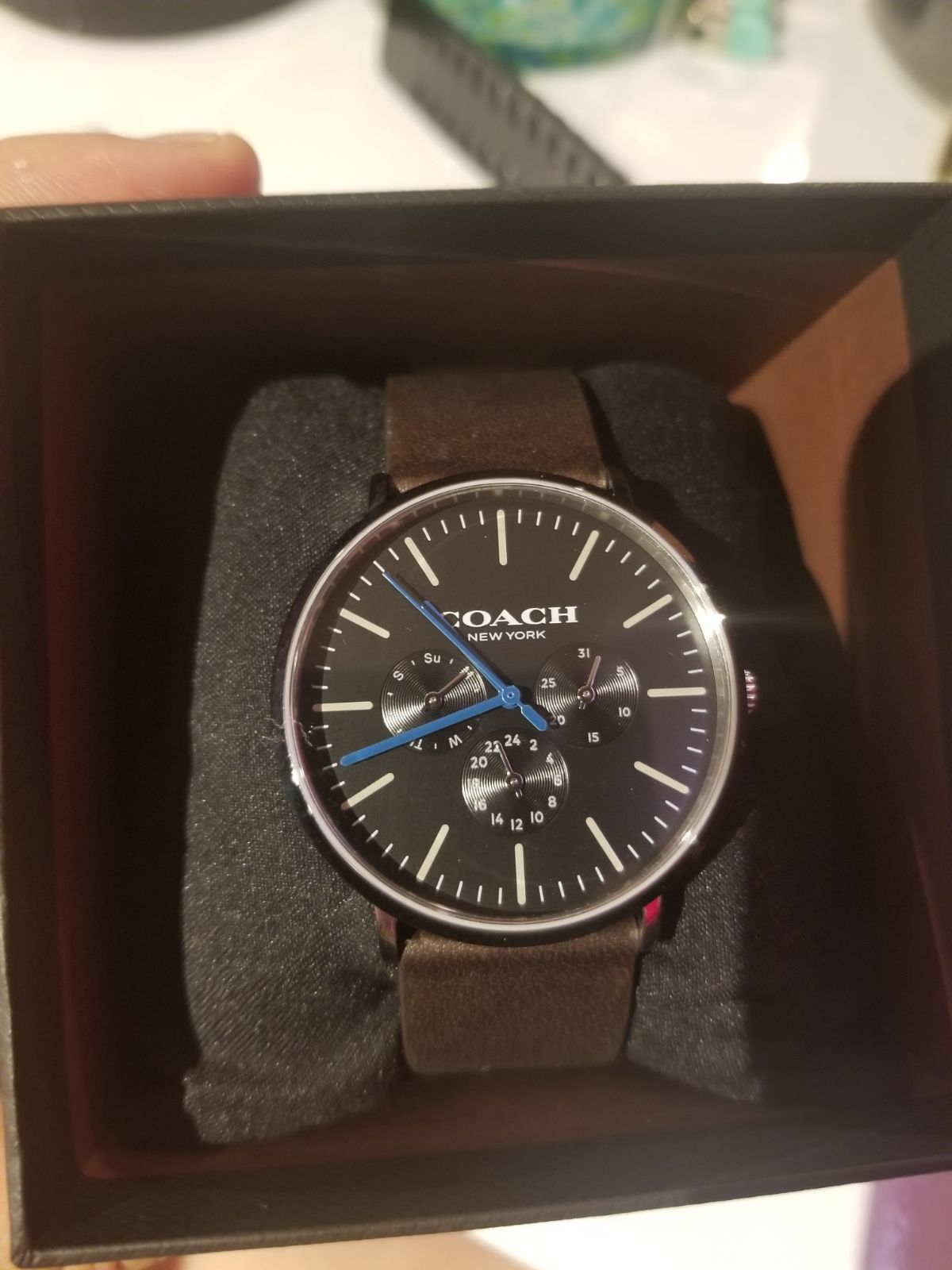 Coach varick outlet watch