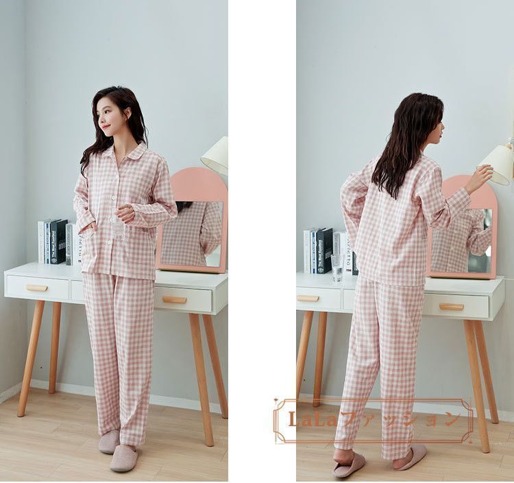  パジャマ レディース メンズ 前開き 長袖 ルームウェア上下セットセットアップ ナイトウェア 部屋着 コットン 肌に優しい 柔らかい 寝間着 寝巻き リラックス 男性 shuiyijhe 01 パジャマ ルームウェア パジャマ