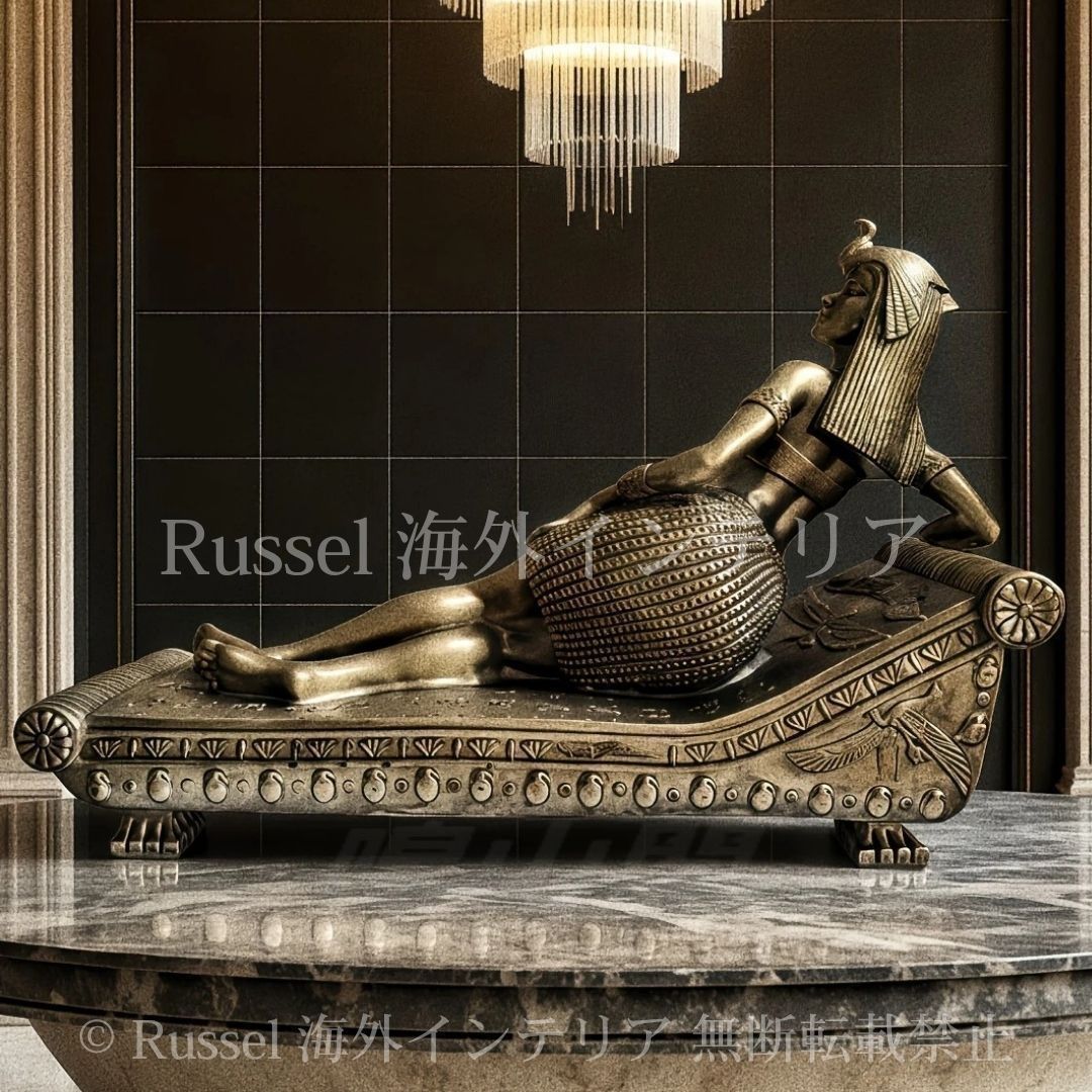 【美品】壁掛け　金属　置物　ヨーロッパ　インテリア　工芸品　美術品　A2795 古代エジプト ファラオ壁掛けインテリア置物彫刻壁飾り彫像装飾雑貨