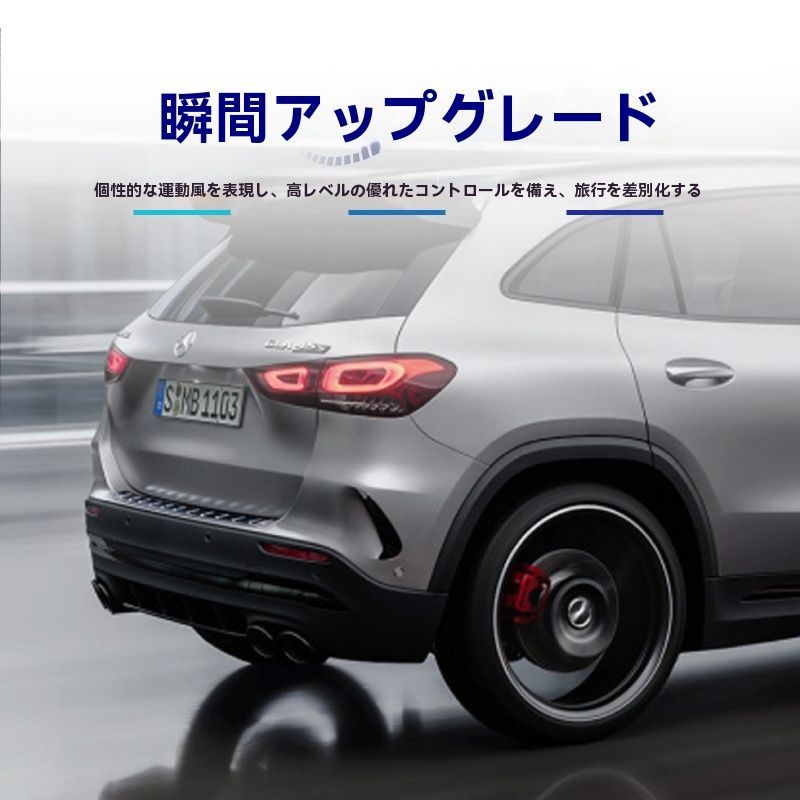 リアウィング メンズ モダン外装 ベンツ GLAクラス H247 GLA200 GLA260 GLA35 AMG 2020年以降対応 外装カスタム リアフィン ABS製 ピアノブラック|カーボン調