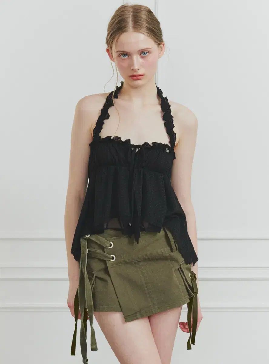 PAIN OR PLEASURE ペインオアプレジャー ダーリン トップス DARLING TOP black フェオフル
