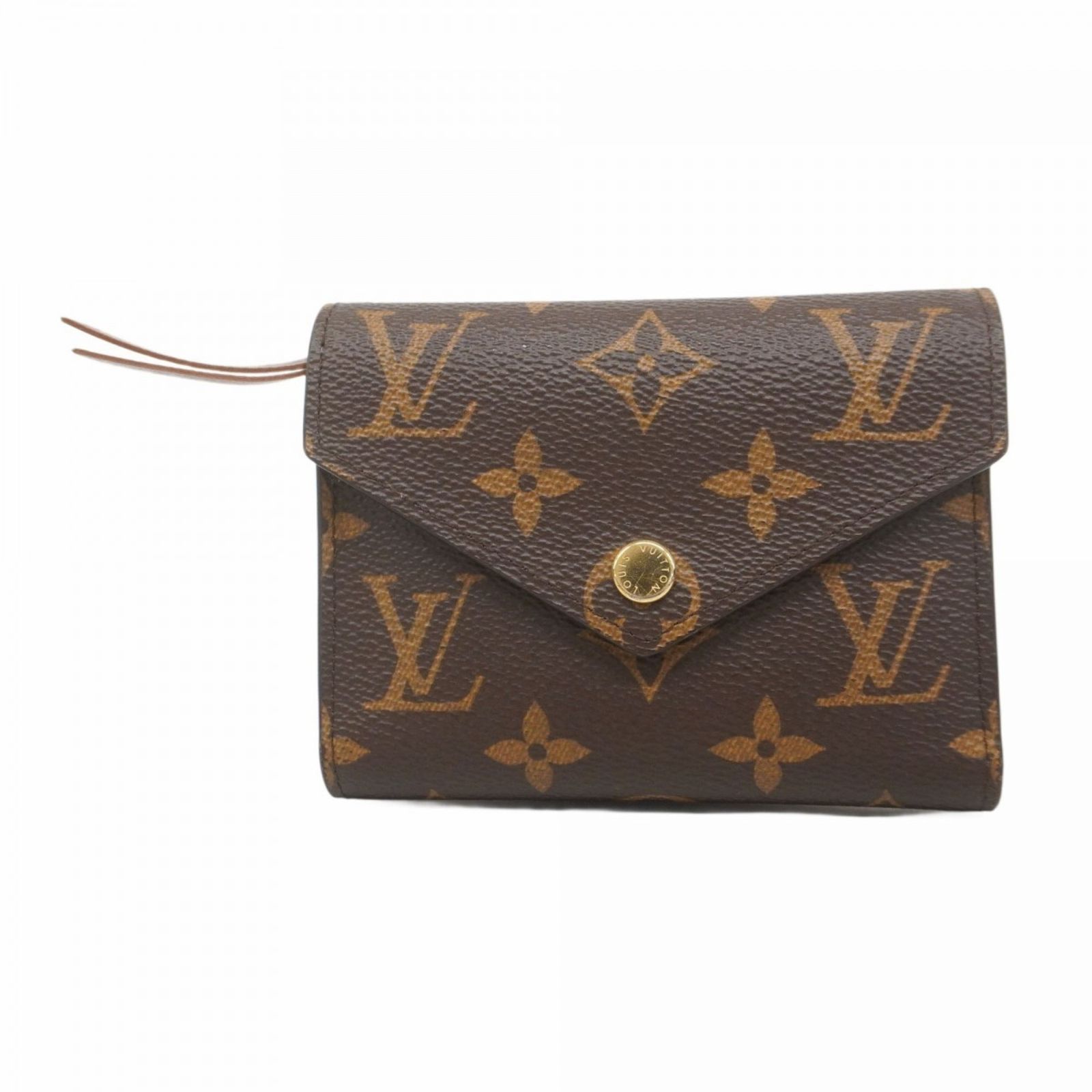 ルイ ヴィトン Louis Vuitton ルイ ヴィトン 三つ折り財布 モノグラム ポルトフォイユヴィクトリーヌ M62472 ブラウンレディース