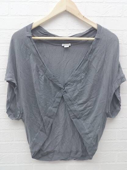 TRANSIT PAR SUCH トランジット パーサッチ イタリア製 キッズ 子供服 半袖 カーディガン 180 グレー *  【1002797613349】