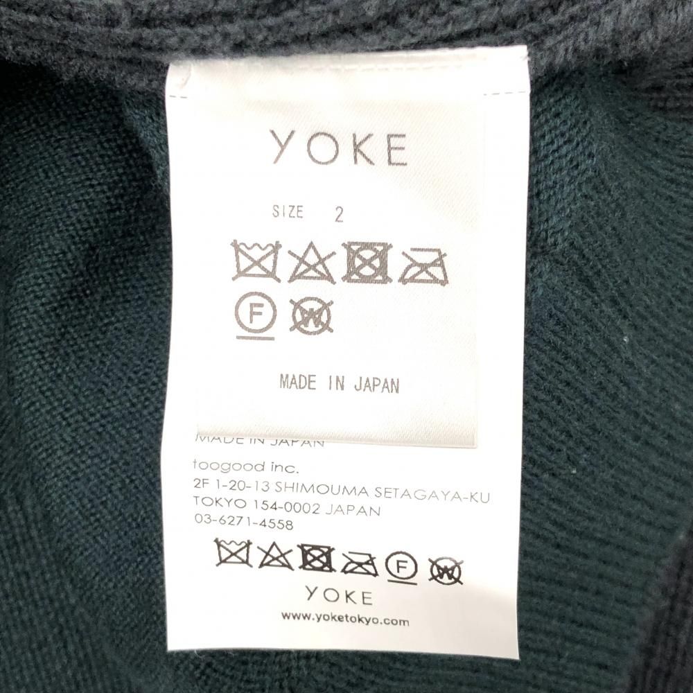 中古】YOKE 22AW BROKEN CREWNECK SWEATER サイズ2 カーキ セーター ニット ヨーク[17] - メルカリ