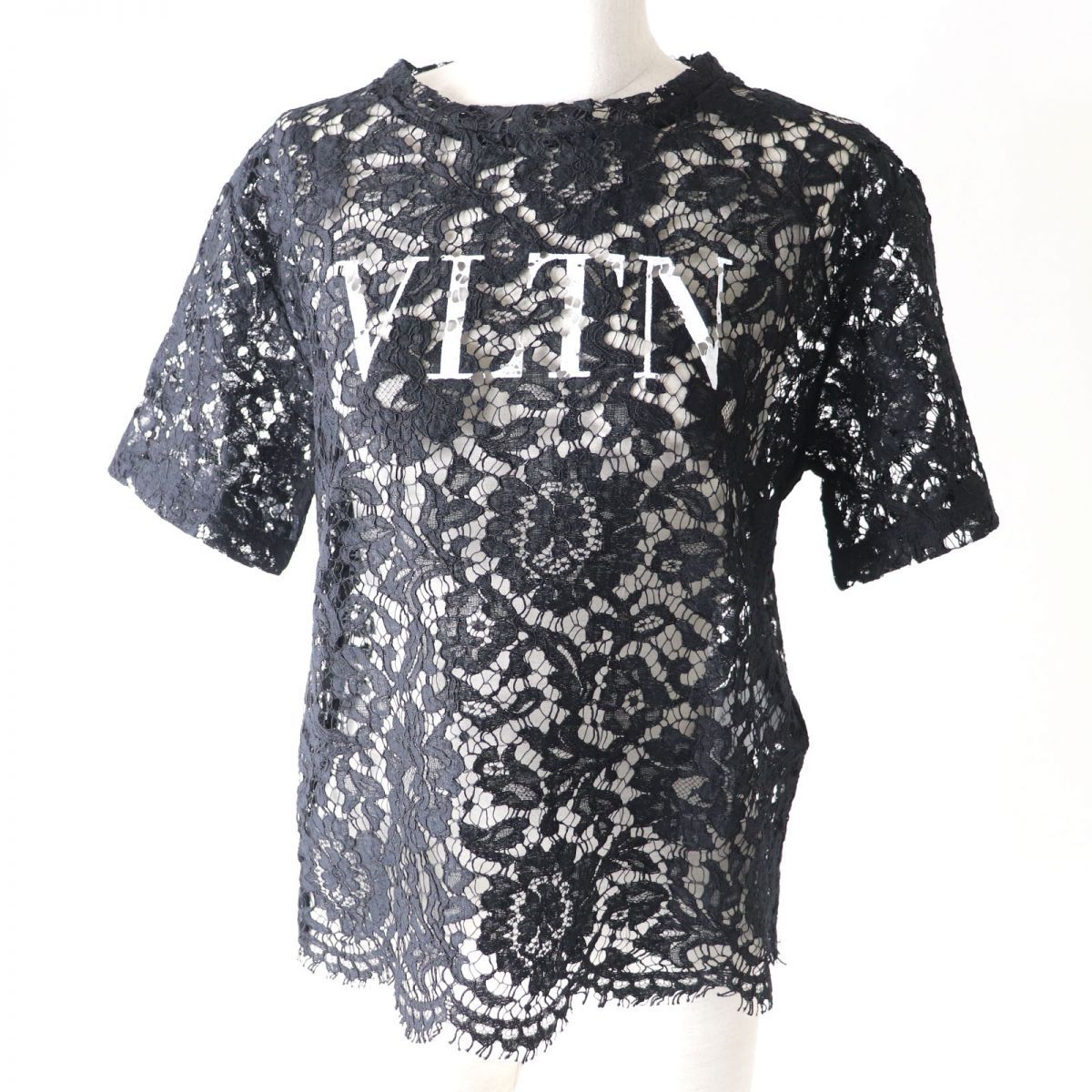 極美品☆正規品 VALENTINO ヴァレンティノ VB3MG10K649 ロゴ入り 裾  