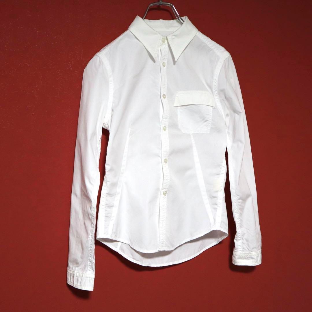 希少　Y's ヨウジヤマモト　切り替え　フェイクレイヤード　ダンガリーシャツ 希少 Y's ヨウジヤマモト 切り替え フェイクレイヤード