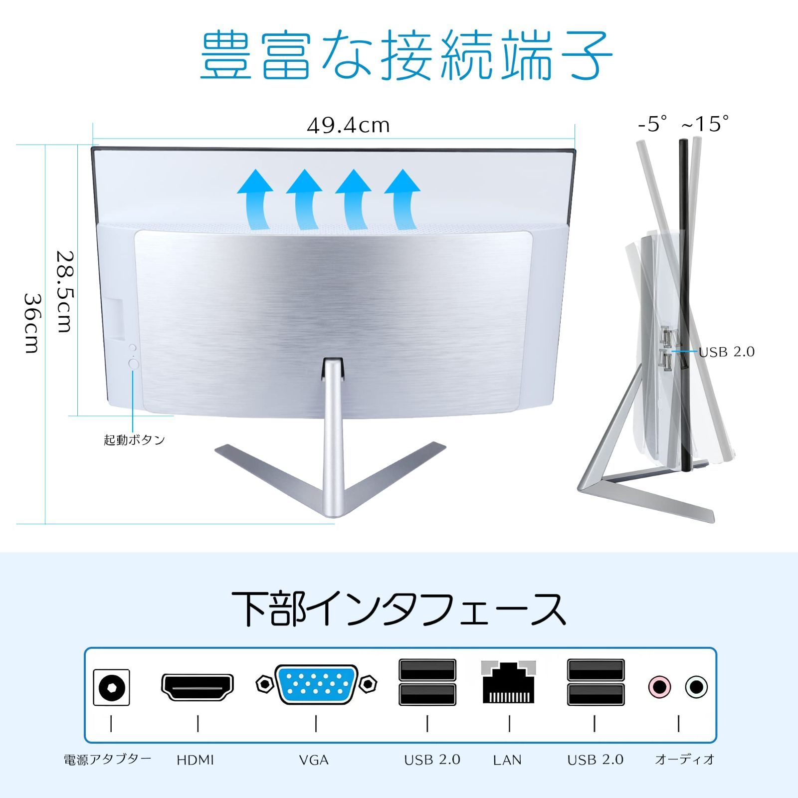 特価商品】Windows i5 11搭載 Core MS Office2019搭載 第2世代 一体型