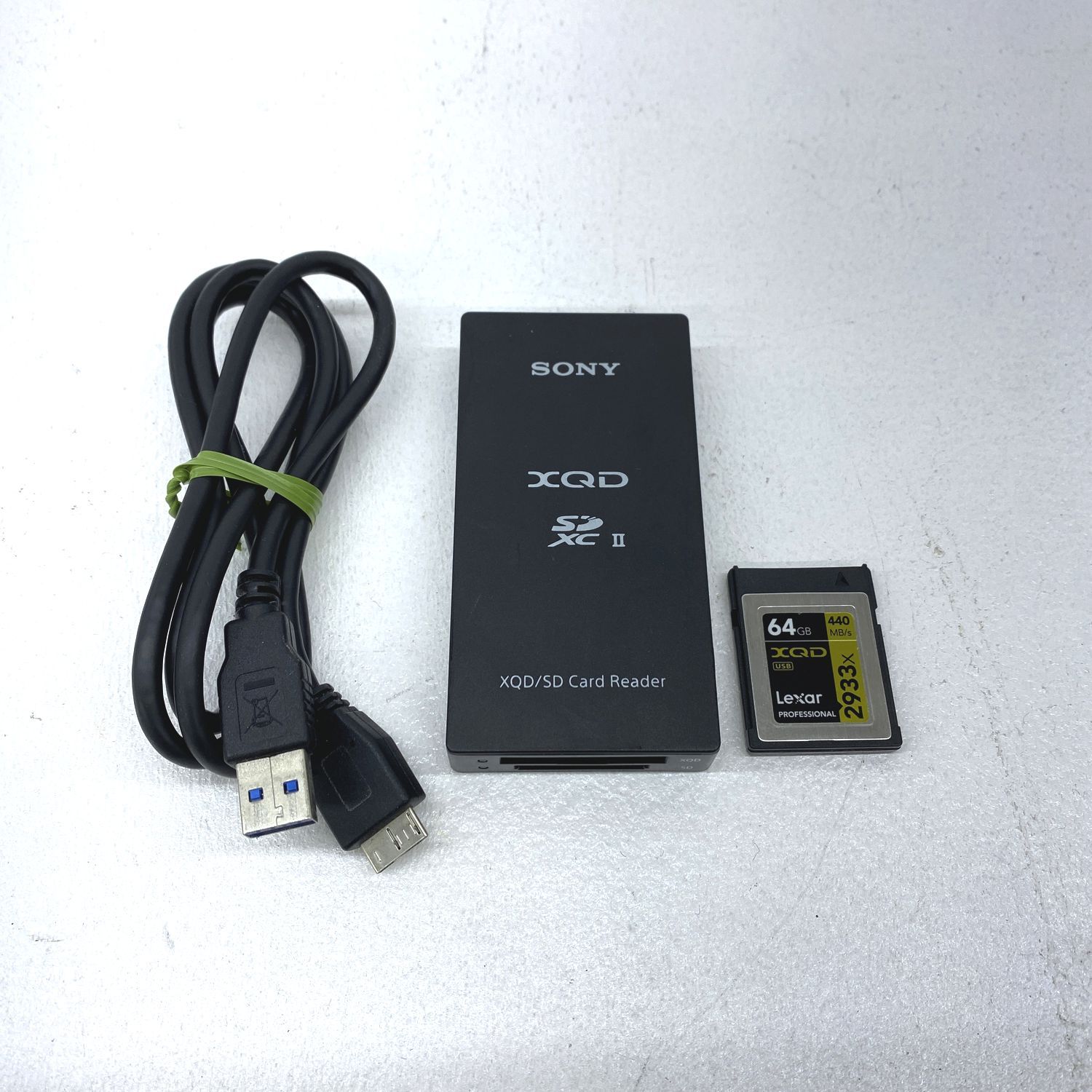 加古川物流 品 Lexar Professional 2933x XQD 2.0カード 64GB SONY製カードリーダーセット 406