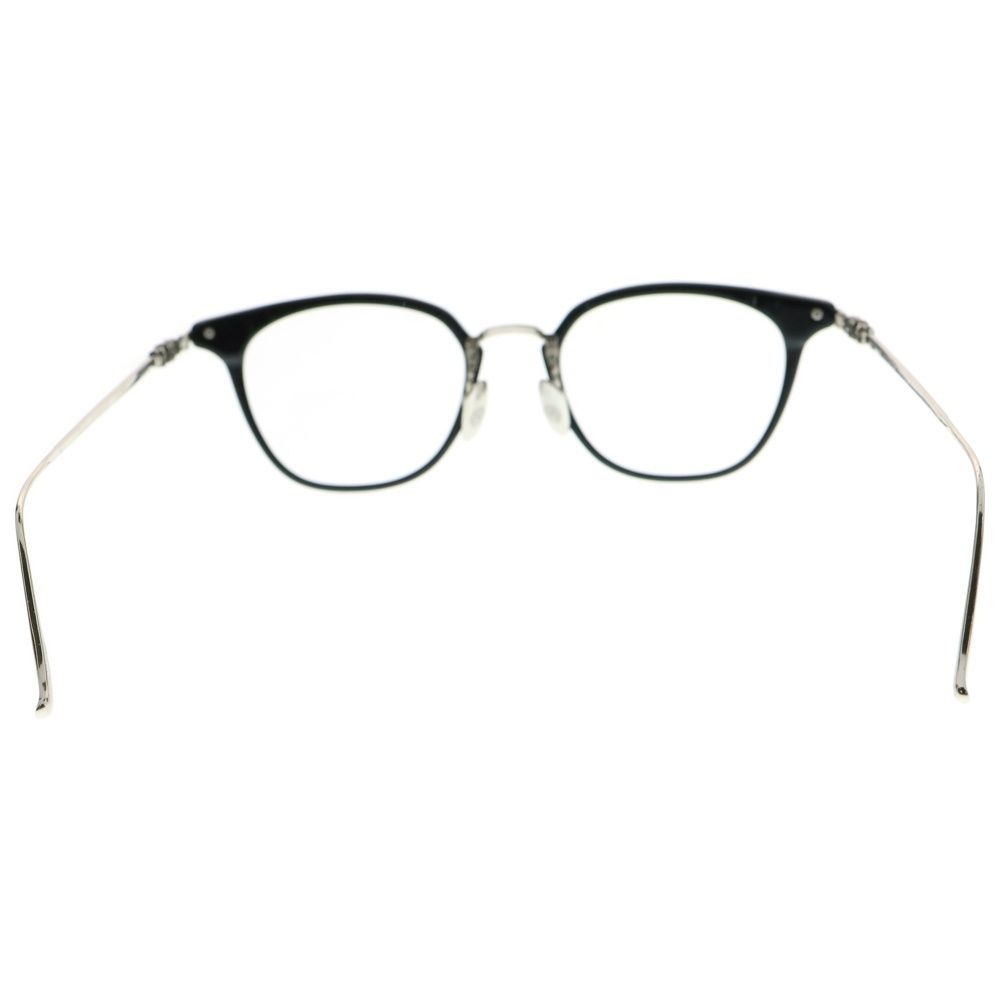 CHROME HEARTS クロムハーツ SHAGASS サイドクロステンプル ウェリントンメガネ 眼鏡 ブラック シルバー 度入り