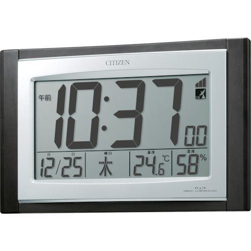 CITIZEN 壁掛け時計 温度湿度気圧計付き シチズン高精度温湿度計付き