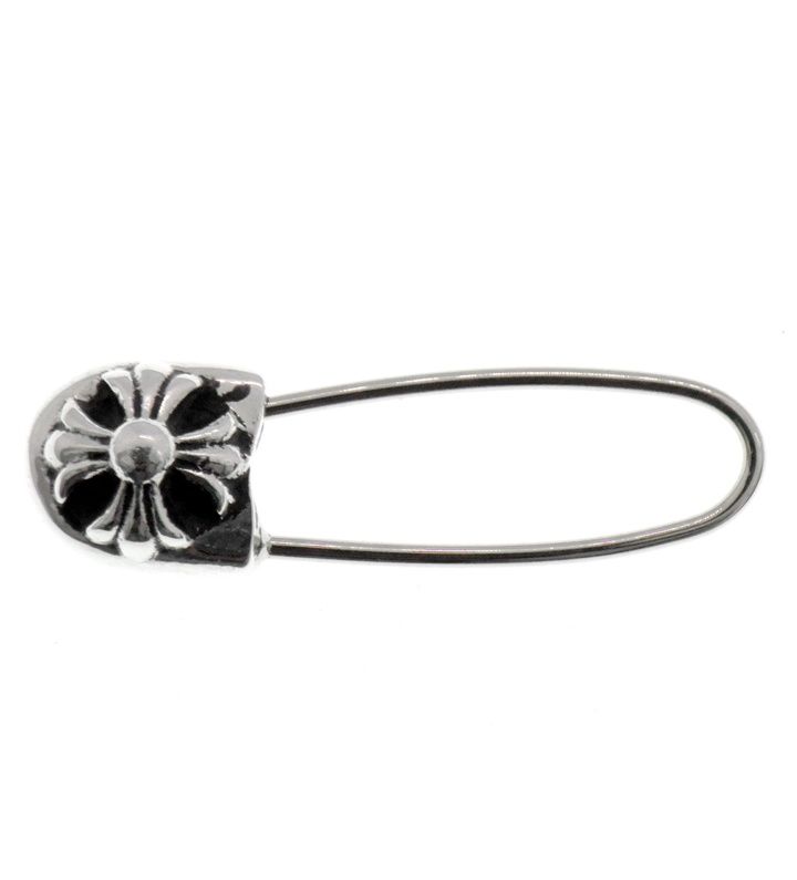 クロムハーツ CHROME HEARTS SAFETY PIN CH PLS セーフティピン シルバー ピアス w24756
