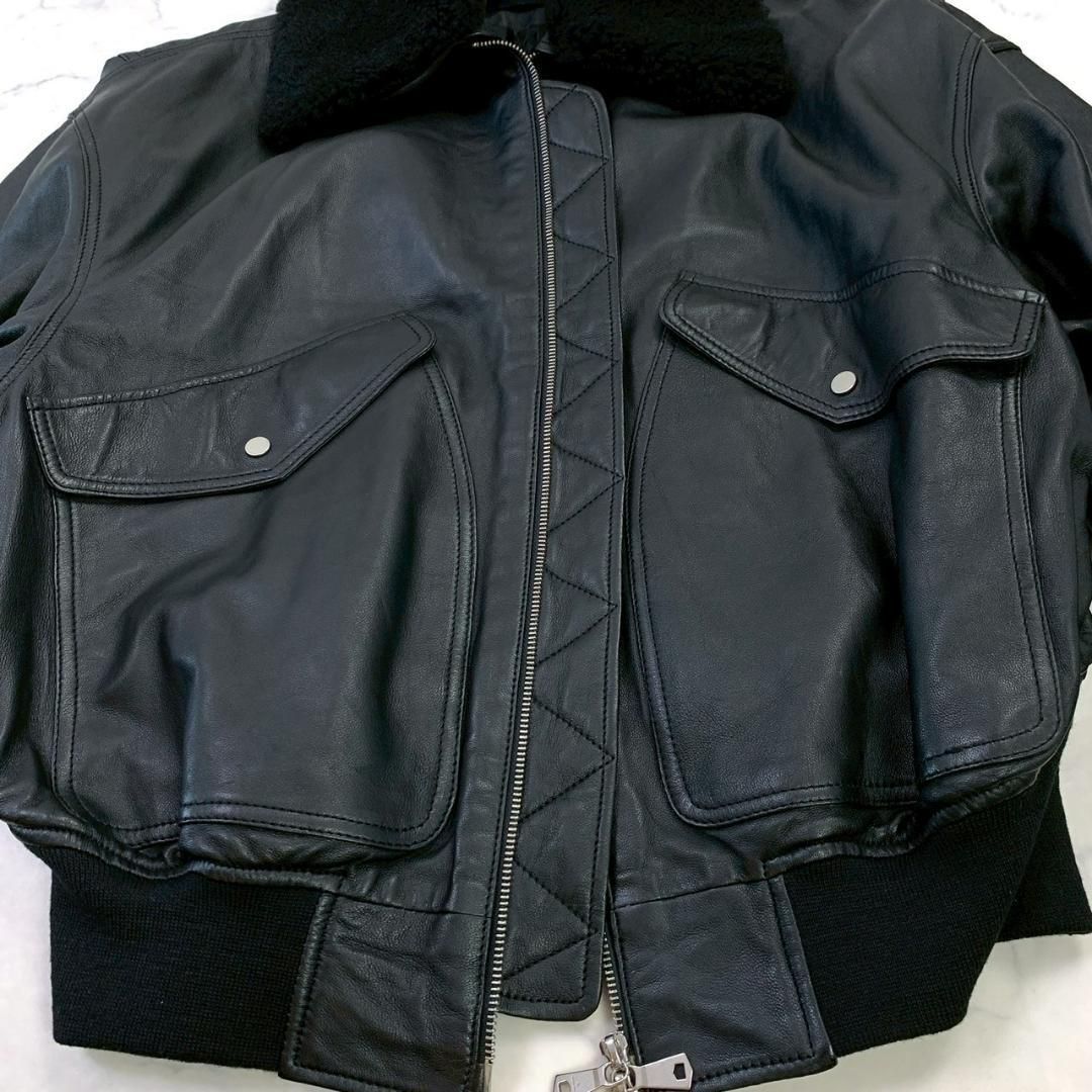 D424 メゾン シープレザームートン G-1フライトジャケット