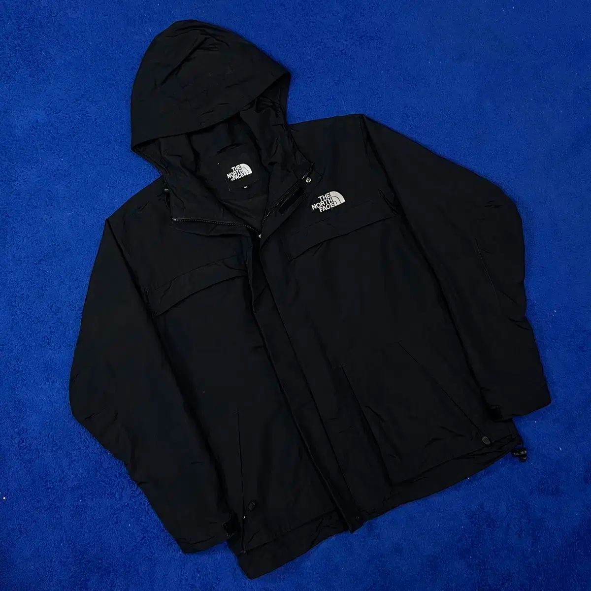 THE NORTH FACE ザ ノース フェイス ブラック ウィンドブレーカー フード ジャケット