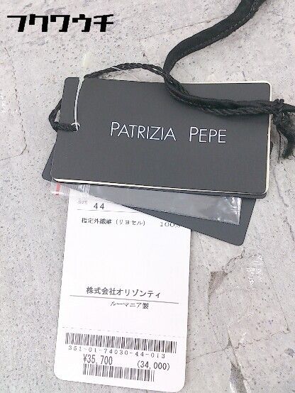 ◇ ◎ PATRIZIA PEPE パトリツィアペペ タグ付き ノースリーブ ショートサロペット サイズ44 ブラック レディース 【1002801139421】