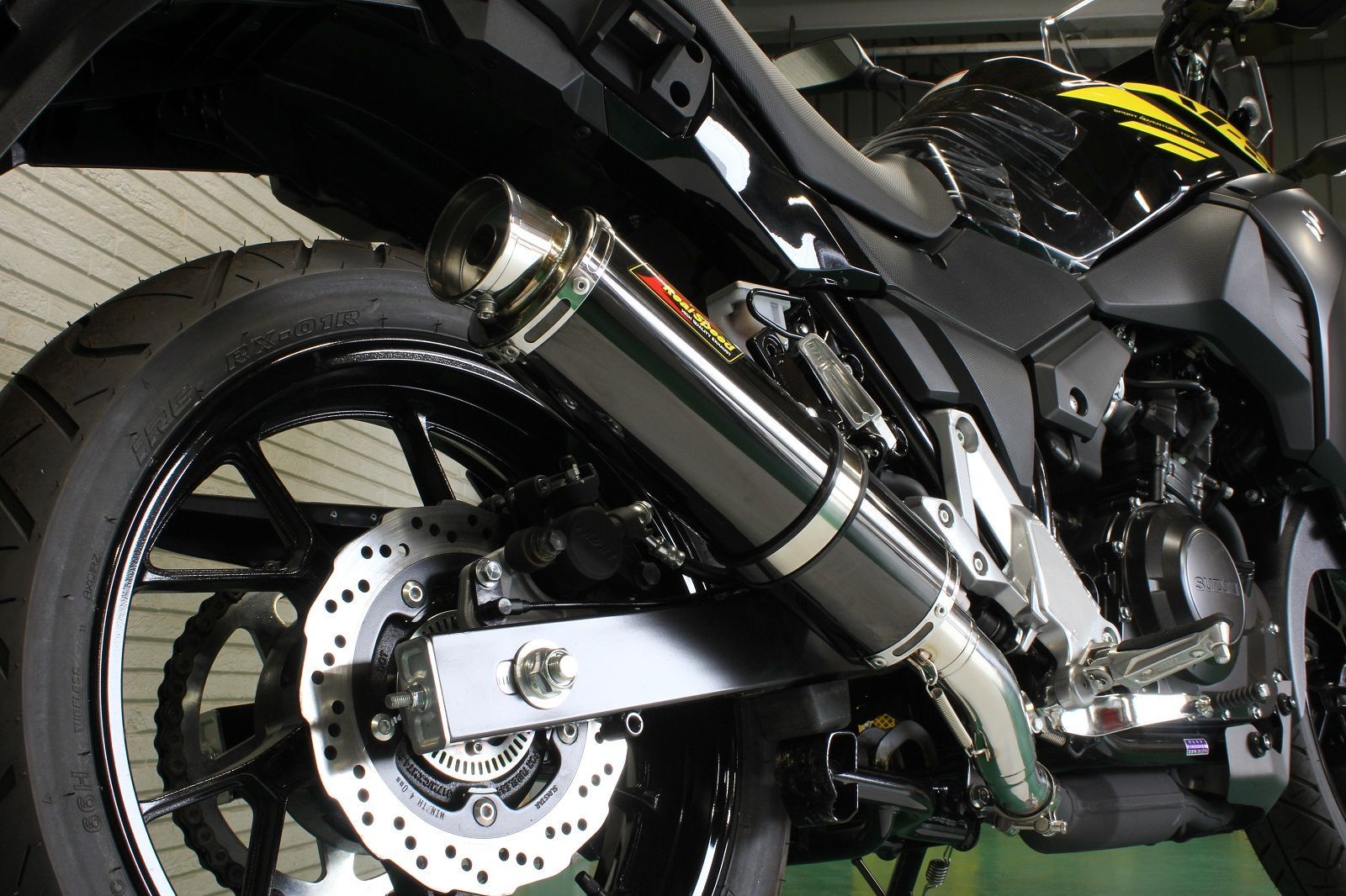 Vストローム 250 ( DS11A ) クーガ ブラック ステンレス マフラー