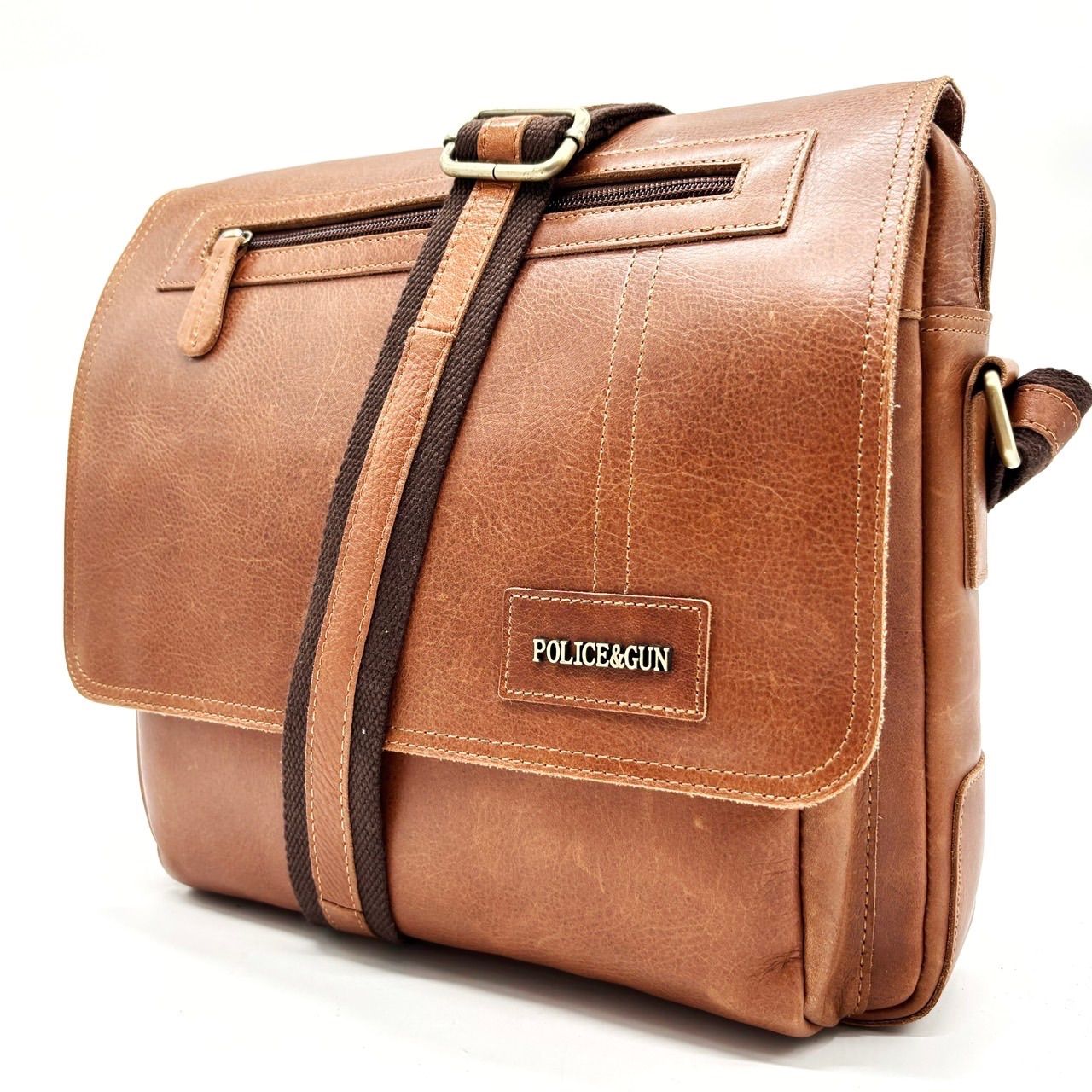✨良品✨ POLICE&GUN ポリスアンドガン メッセンジャーバッグ ボディー