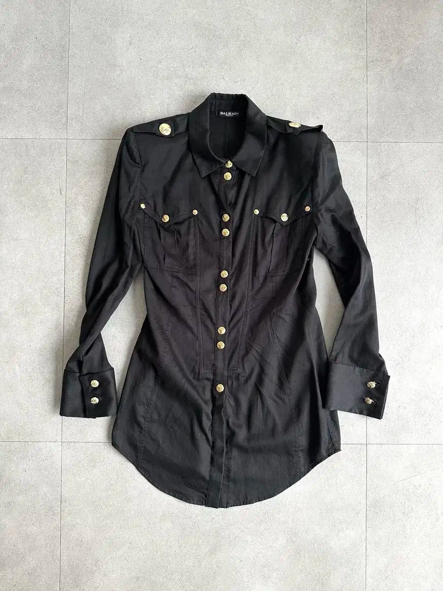バルマン Blue Archive ブルアカ ゴールドボタン シャツドレス ジャケット