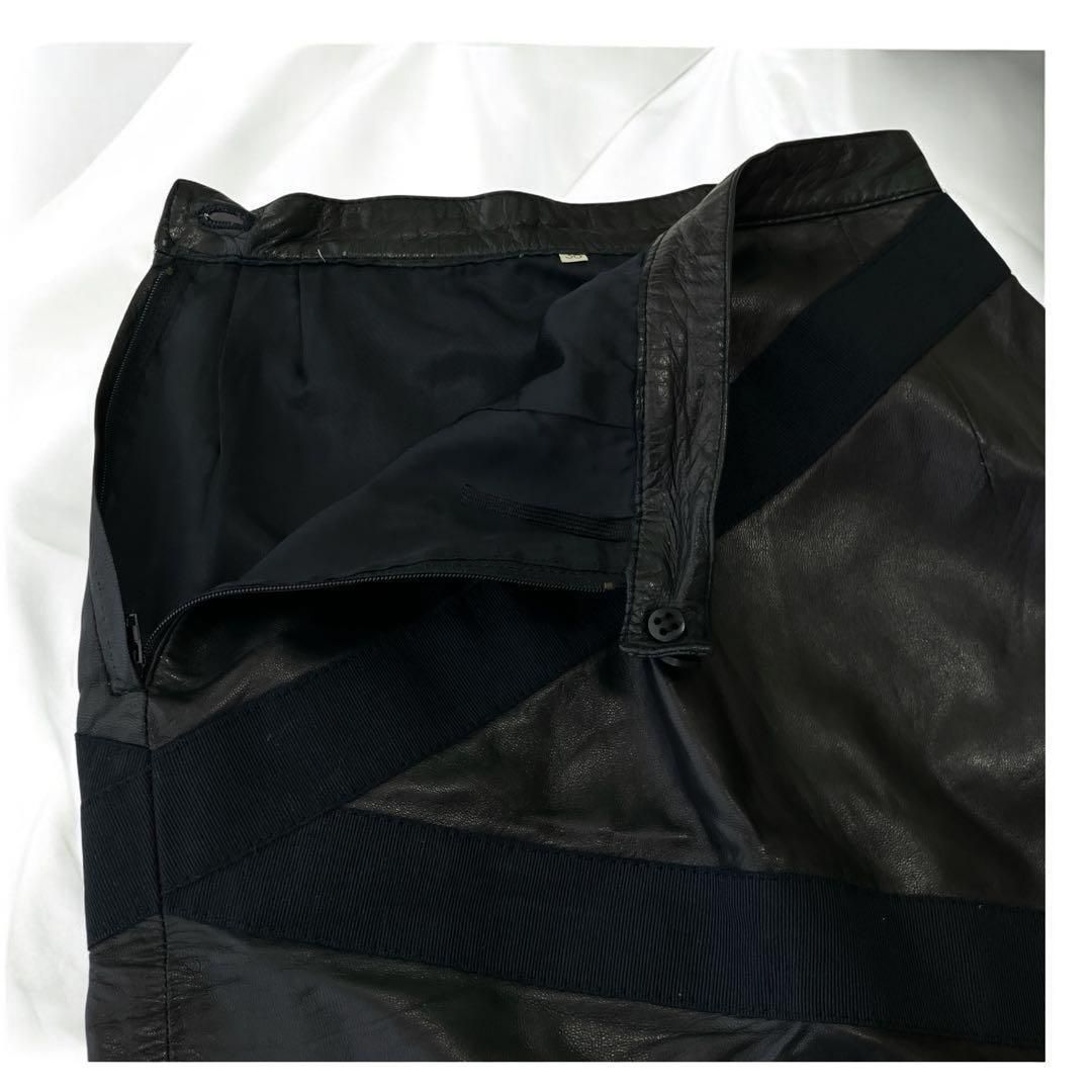 バレンティノ レザー スカート ブラック イタリアヴァレンティノガラヴァーニ