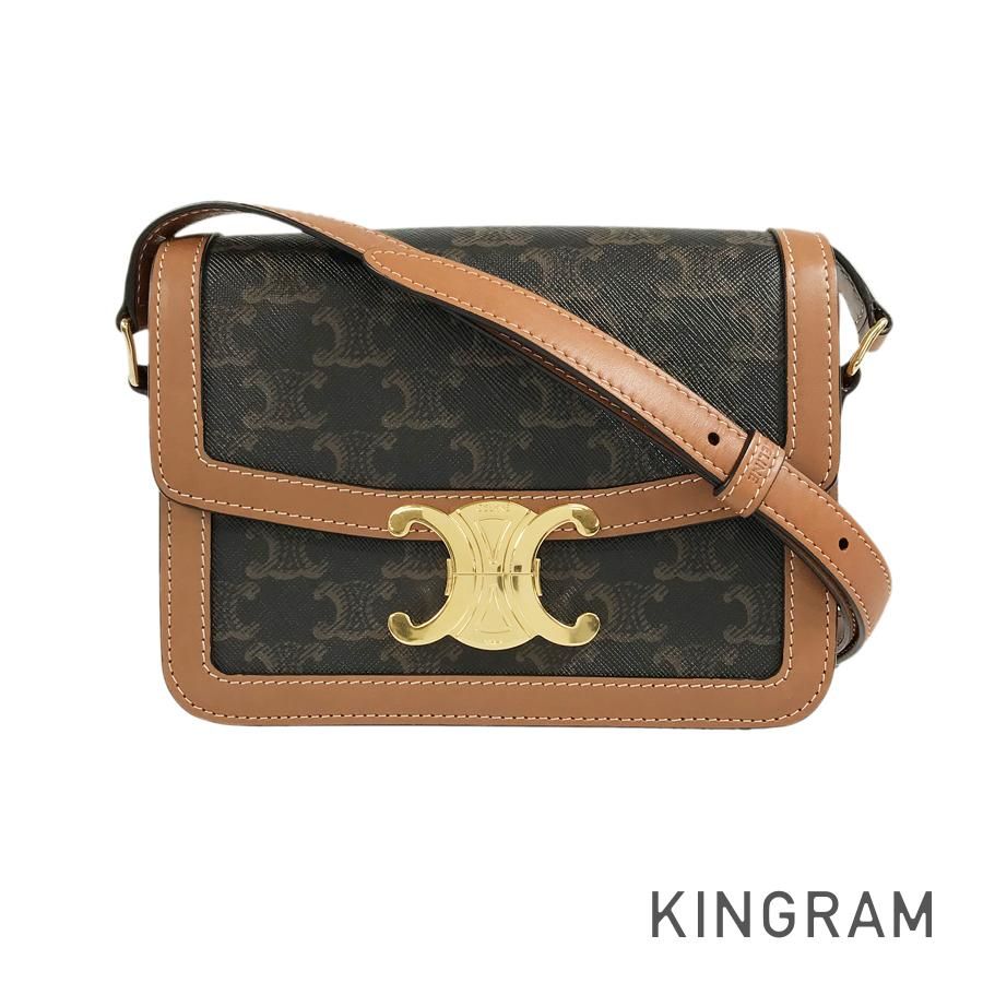 セリーヌ CELINE トリオンフキャンバス ティーン 188882 ブラウン PVC