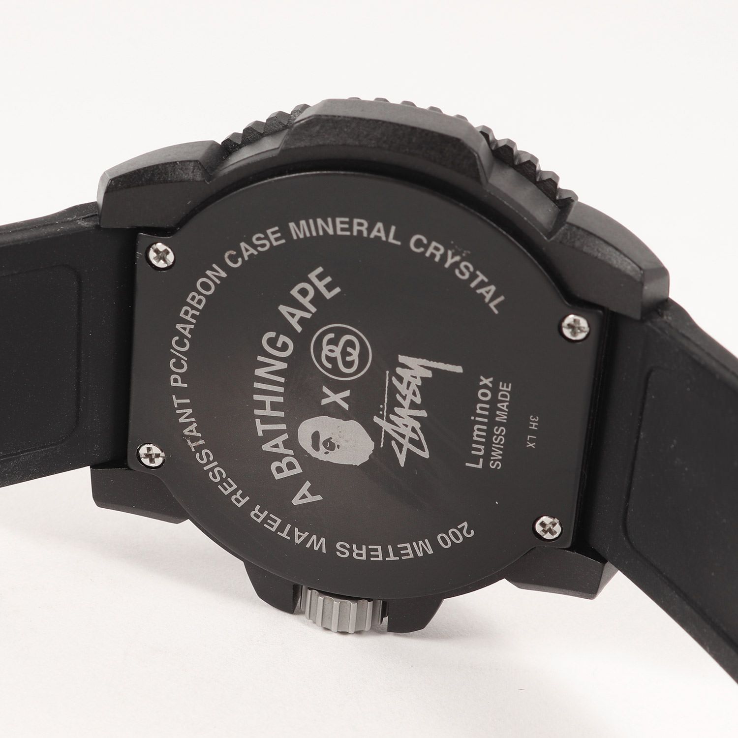 う*ー様 LUMINOX A BATHING APE 6810 ブラック STUSSY × A BATHING APE × LUMINOXコラボウォッチ ルミノックス