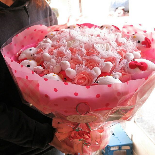 【品質保証書】 キティ 花束 キティ9個入り フラワーギフト キティいっぱい9個入り キティ ブーケ プレゼント フラワーギフト 正規品激安大集合！