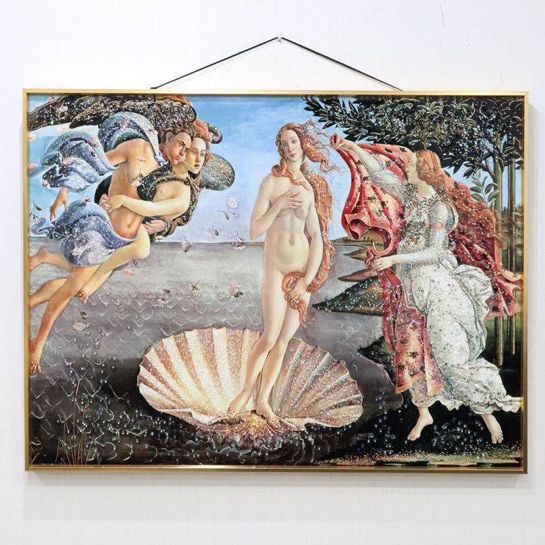 絵画 額装絵画 ボッティチェルリ 「ヴィーナス誕生」 世界の名画 
