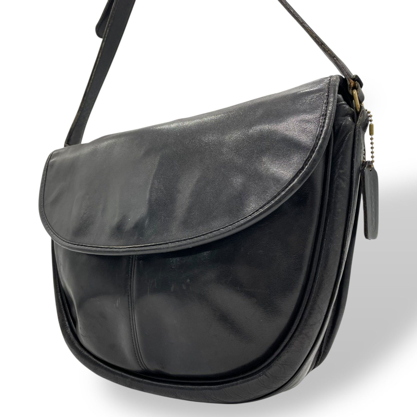 コーチ　メッセンジャーバッグ　ショルダーバッグ　チャールズ　スモール　黒　レザー COACH - コーチ／COACH バッグ ショルダーバッグ 鞄 メンズ 男性