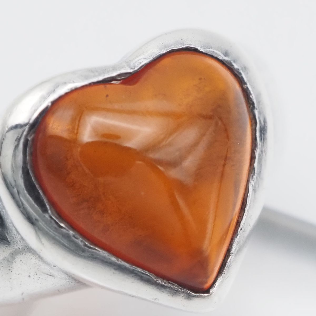 C564 カラーストーン 925刻印 リング ハート デザイン シルバー 指輪