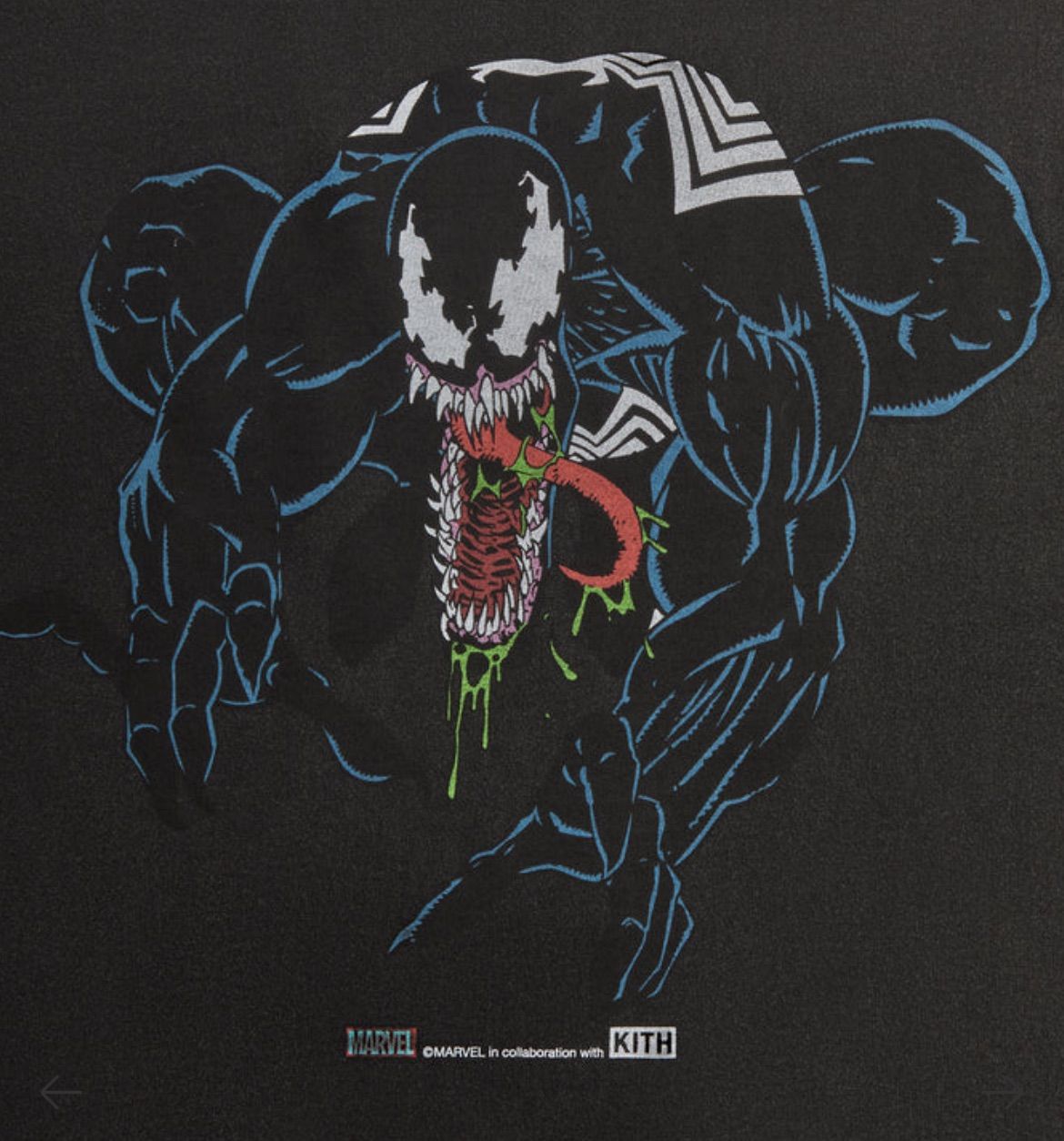 新品未使用 XLサイズ KITH x MARVEL Venom Vintage Tee 