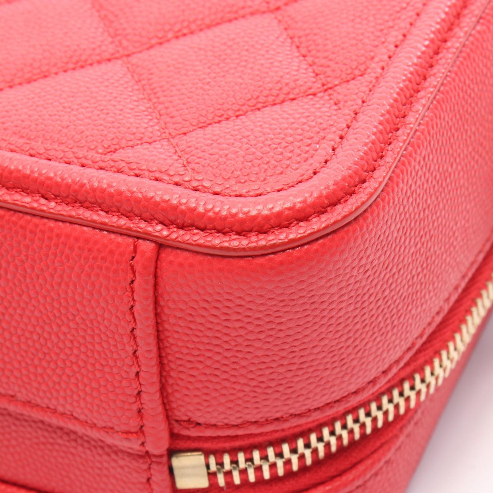 シャネル CCフィリグリー バニティバッグ レッド CHANEL CC