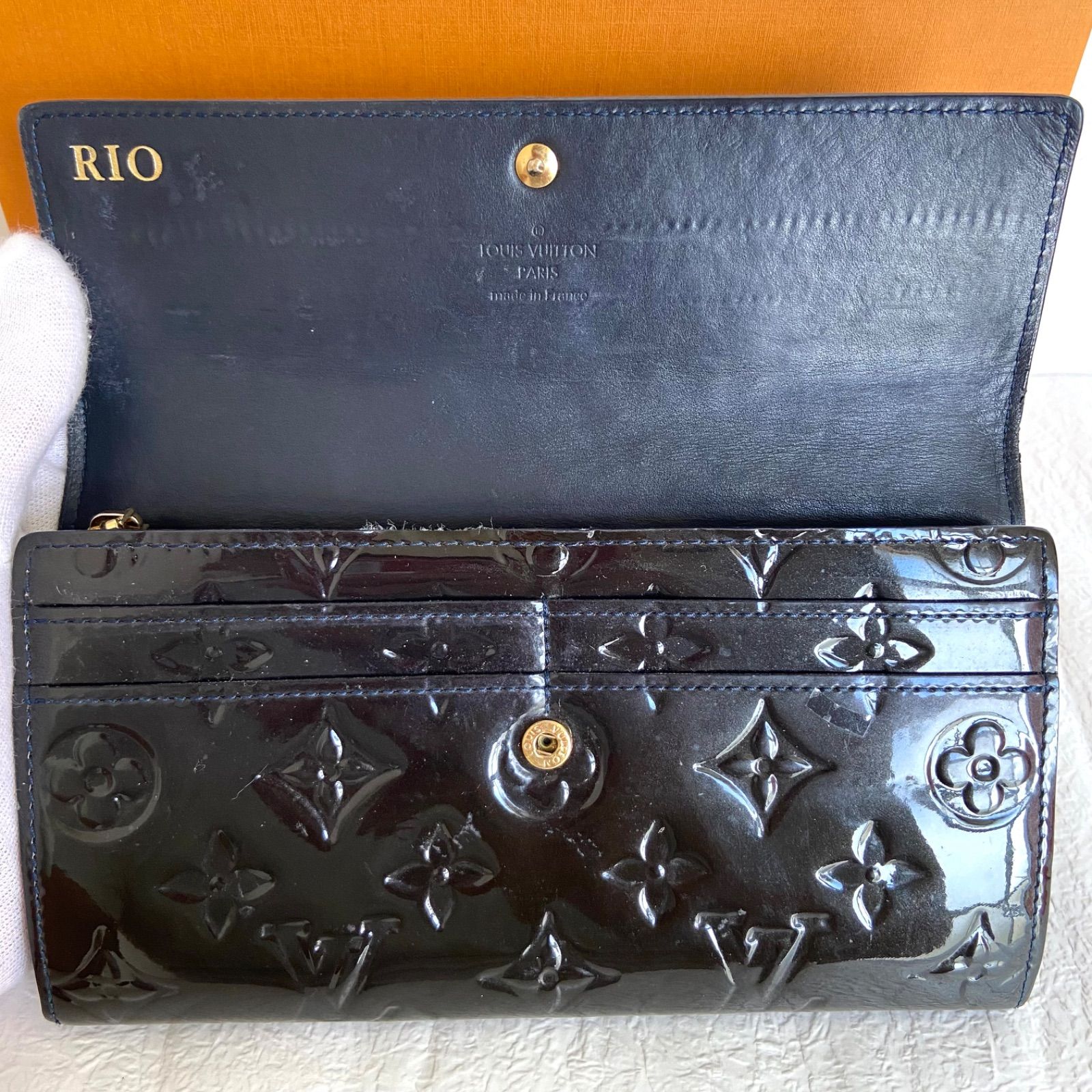 🖤美品🖤LOUIS VUITTON ポルトフォイユ サラ モノグラムヴェルニ 長財布 ブラウン茶 シリアルナンバーあり！ルイヴィトン 3 -  メルカリ