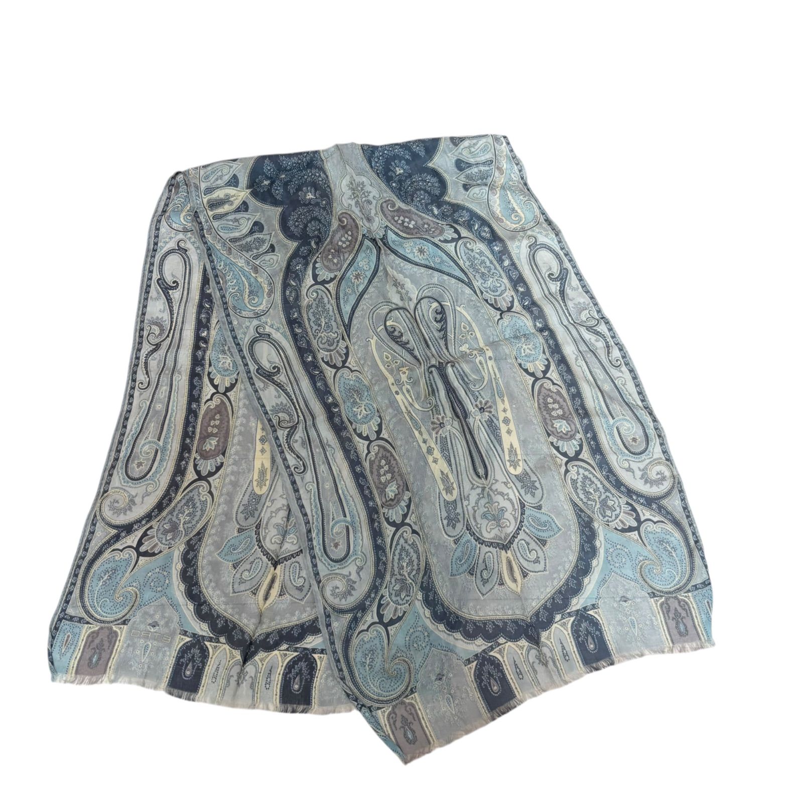 未使用 エトロ ETRO ペイズリー柄ストール