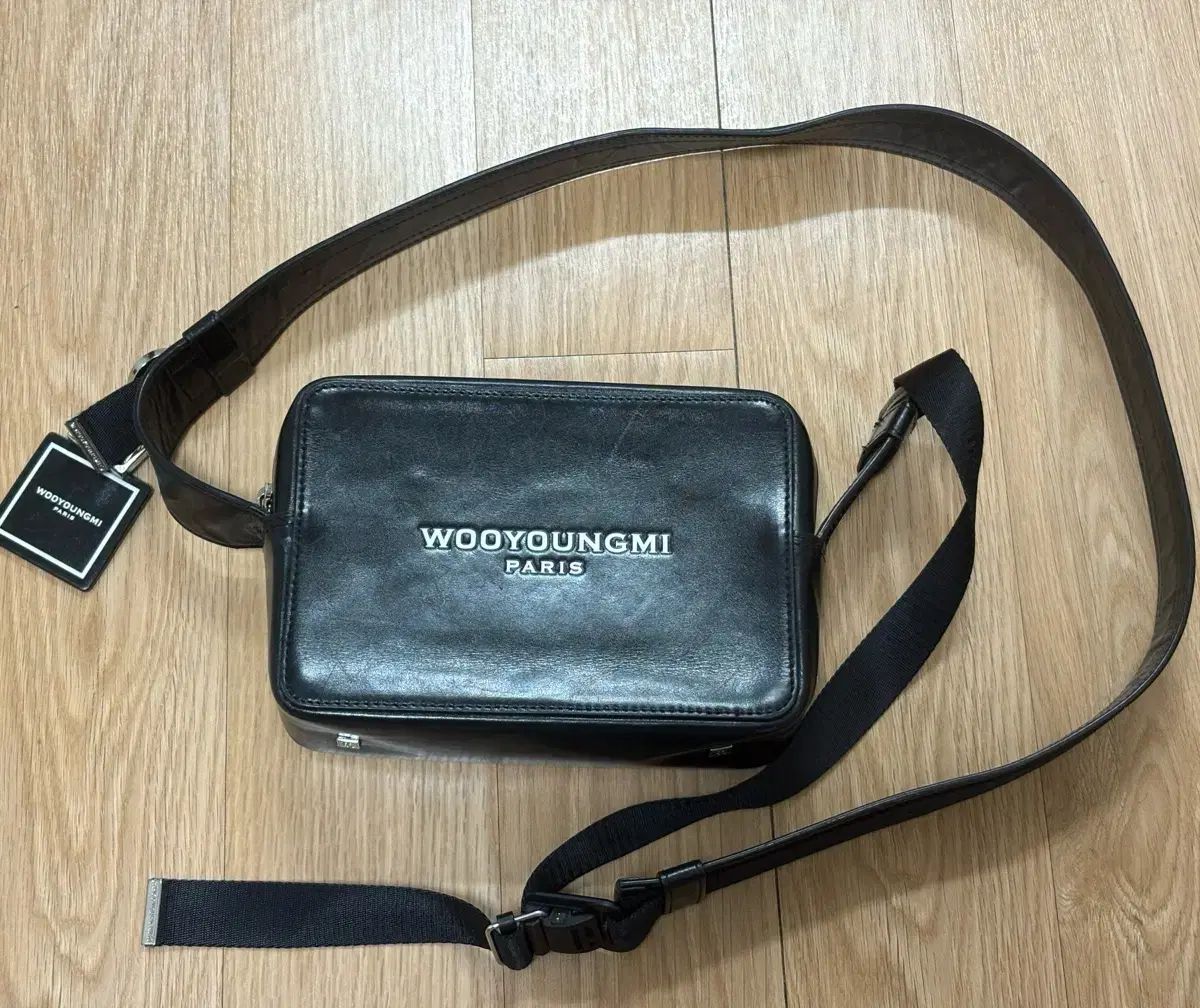 WOOYOUNGMI ウーヨンミ ブラック スクエアバッグ クロスバッグ ミニバッグ