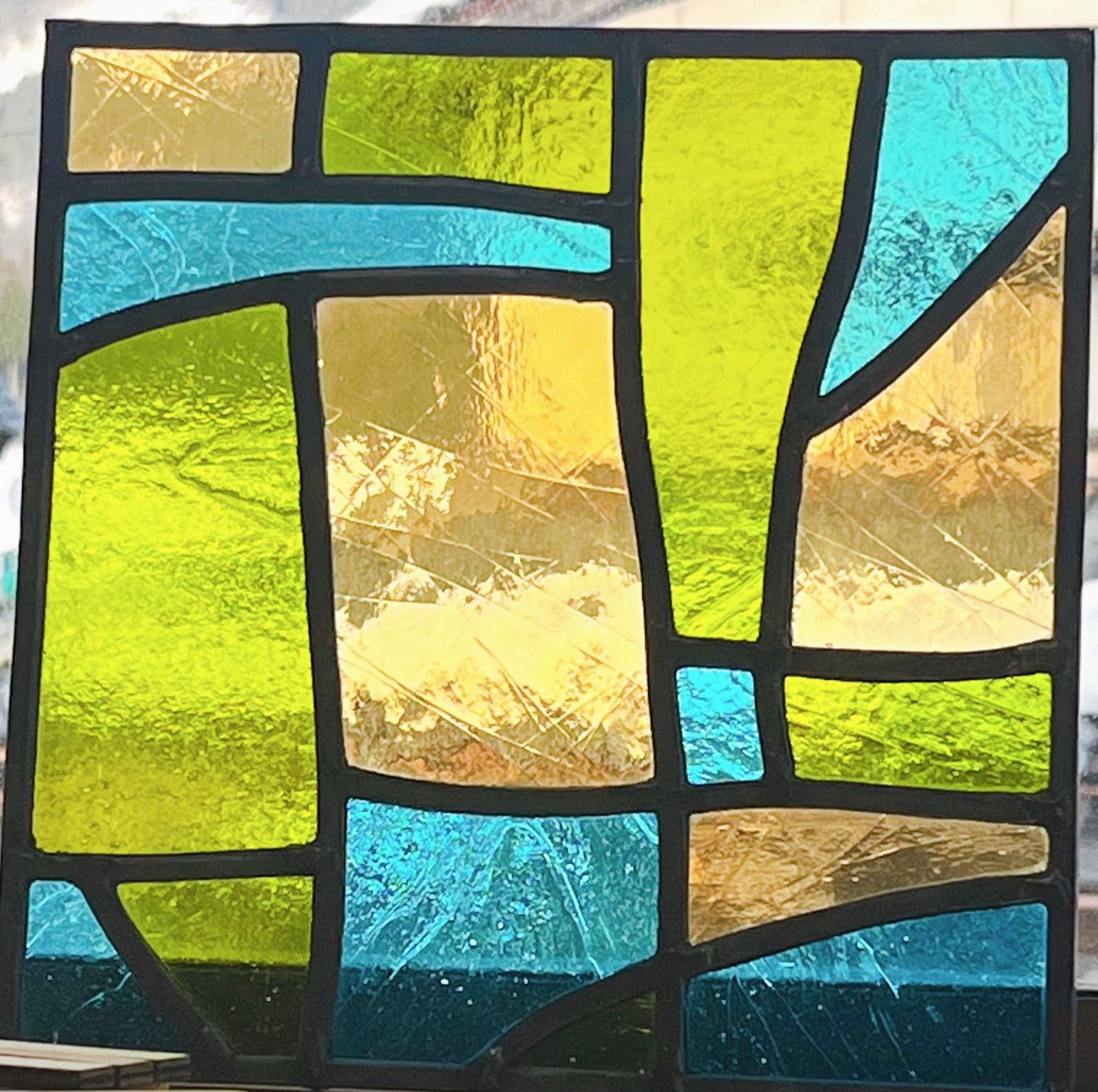 ステンドグラスパネル・風 ステンドグラスパネル ガラスアート 英国