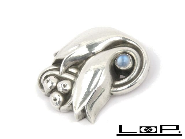 ▽値下げ▽ □美品□ ジョージジェンセン ブローチ フラワー 花 ムーン