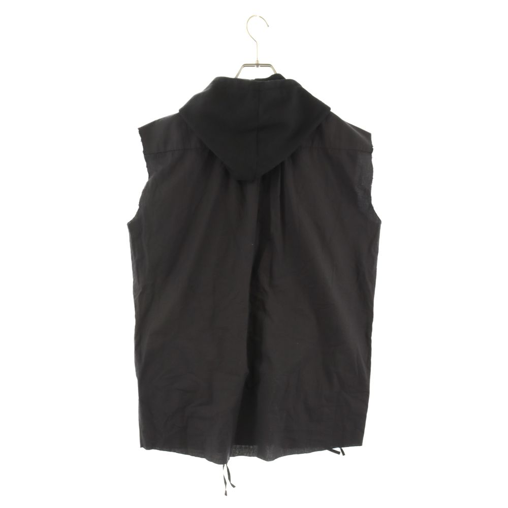 RAF SIMONS (ラフシモンズ) 03SS 消費者期 CONSUMED VEST フード付きカーゴベスト ブラック アーカイブ ブラック -  メルカリ