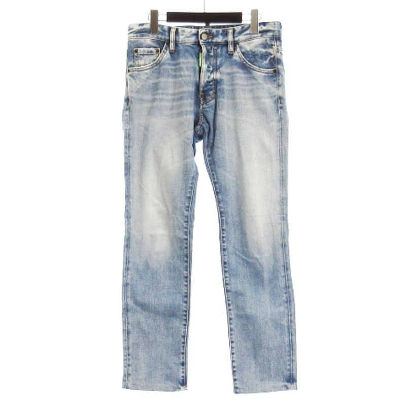 ディースクエアード DSQUARED2 22SS デニムパンツ ジーンズ パッチ インディゴ 44 S