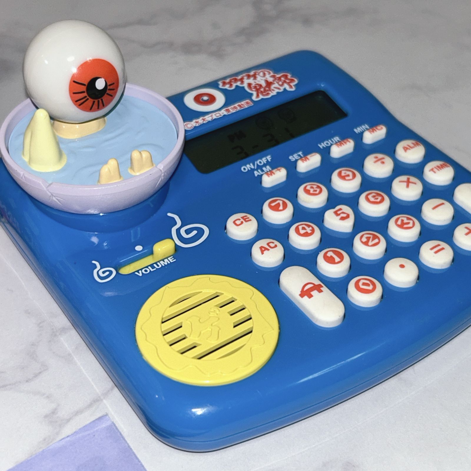 ゲゲゲの鬼太郎　目玉おやじ妖怪電卓　新品 バンダイ ゲゲゲの鬼太郎 目玉おやじ妖怪電卓 昭和 アニメ