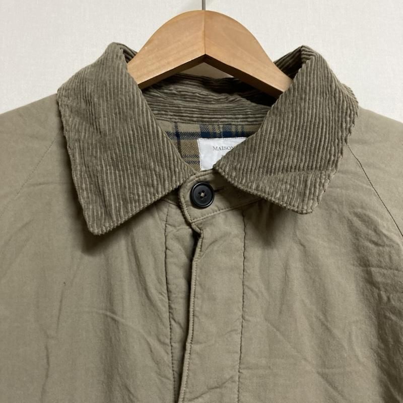 100％品質保証！ maison de soil メゾンドソイル コート MAISON DE SOIL HOMME メゾンドソイルオム 40’S POPLIN REGULAR COLLAR COAT コットンポプリン コーデュロイカラー M-COTTON 13D ユニセックス
