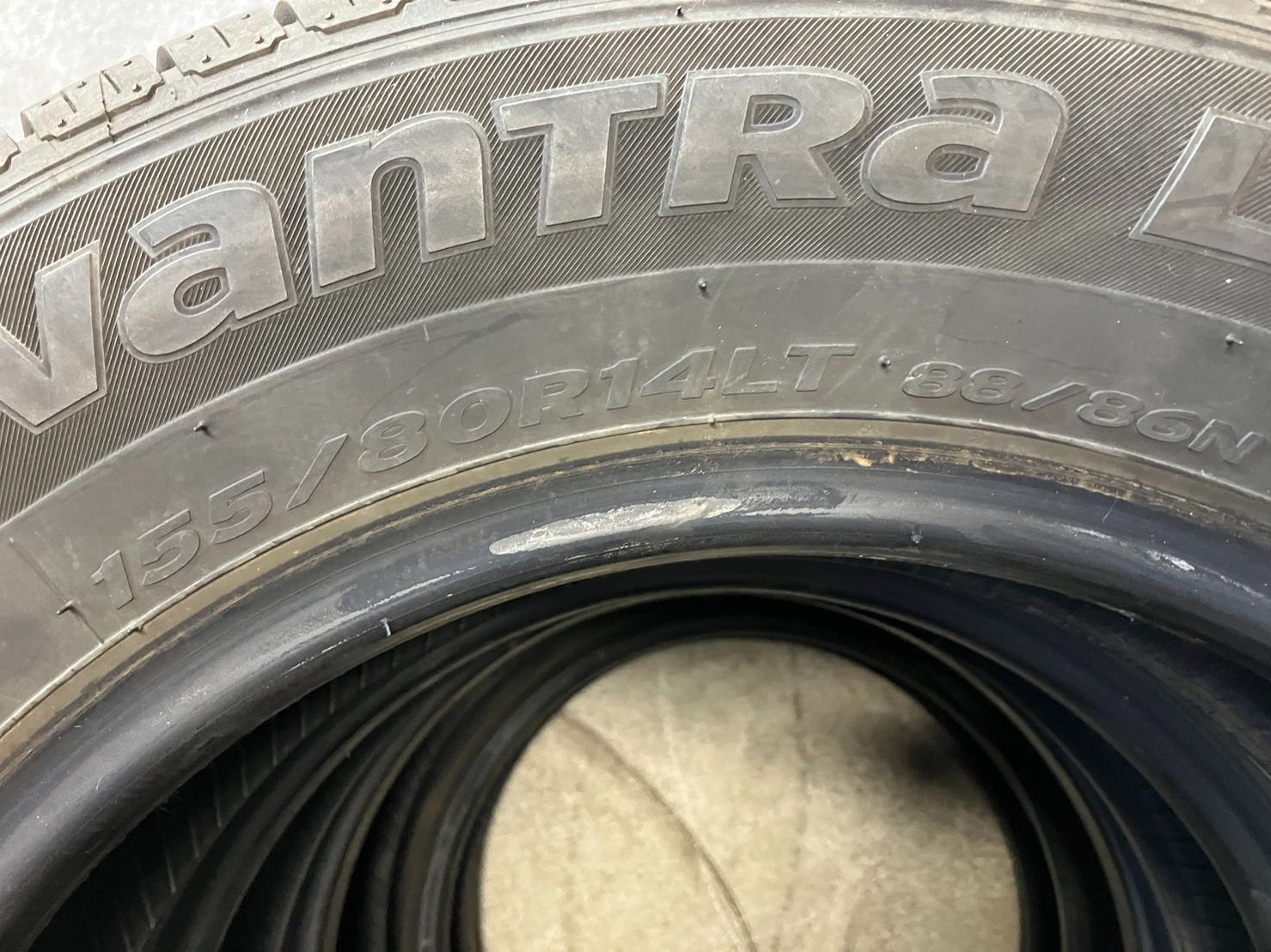 送料込み！ 最終値下げ！ ハンコック 155/80R14LT 88/86N 4本セット 