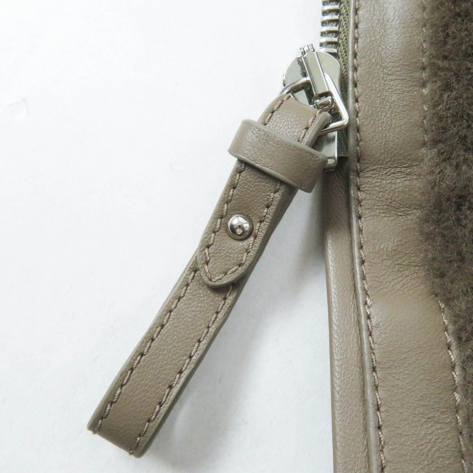 極美品◎HERMES エルメス 24AW H4H1244D5 ラムレザー使い ムートン ロング丈 ジレ／ ベスト ブラウン 34 フランス製 正規品 レディース 極美品◎HERMES エルメス 24AW H4H1244D5 ラムレザー使い