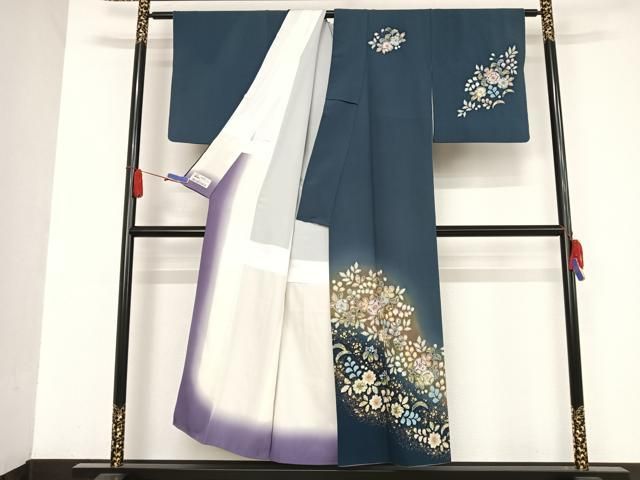 平和屋着物○越後十日町の一流染匠 桐屋・翠山工房 訪問着 辻が花 絞り