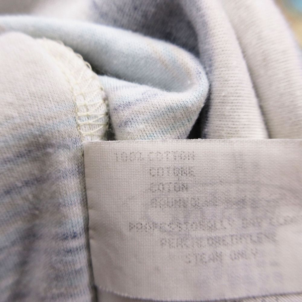 Vintage MISSONI ミッソーニ 総柄 Tシャツ カットソー半袖 クルーネック トップス 大きいサイズ50 XL ブルー レディース 【中古】 Vintage MISSONI ミッソーニ 総柄 Tシャツ カットソー半袖
