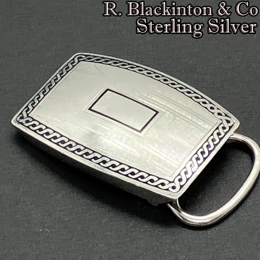ビンテージ R. Blackinton - Co. ベルト バックル Sterling Silver Slide Belt Buckle ビンテージ R.ブラッキントン スターリングシルバー POP_25A