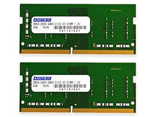 アドテック ADS2666N-H8GW DDR4-2666 260pin SO-DIMM 8GB×2枚 6 ノート JEDEC準拠
