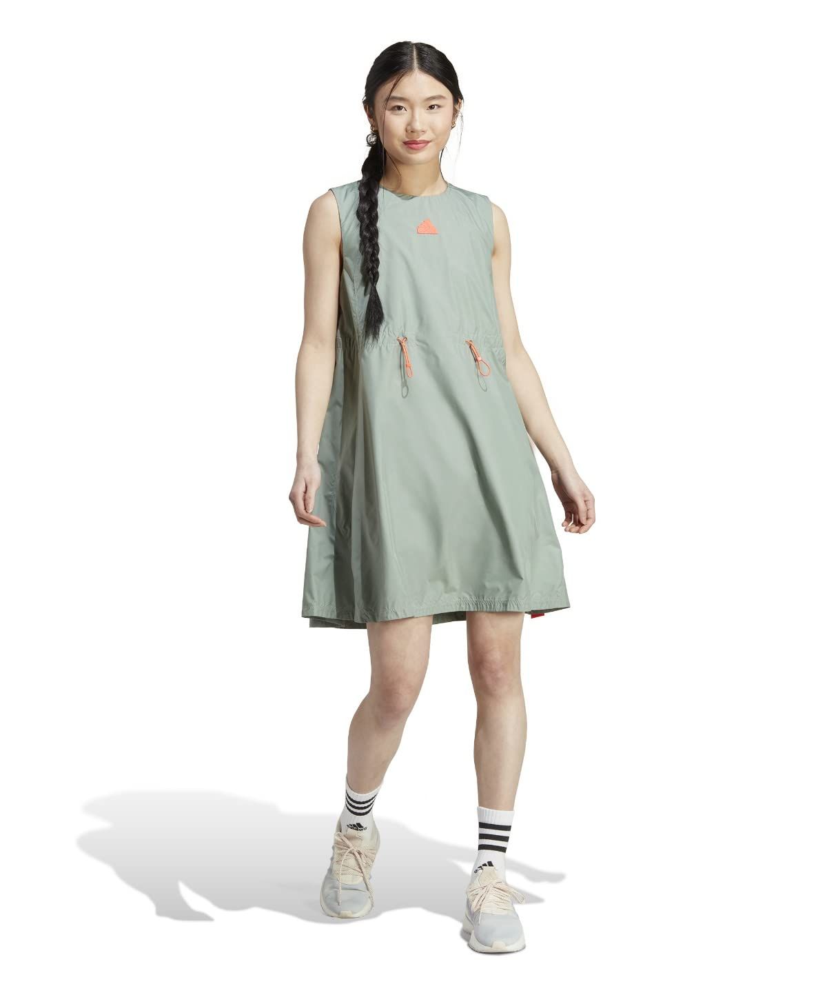 アディダス ワンピース ノースリーブ レディース City Escape Dress シティ エスケープ ドレス HU0248 MLQ02 GN L GN Free Size