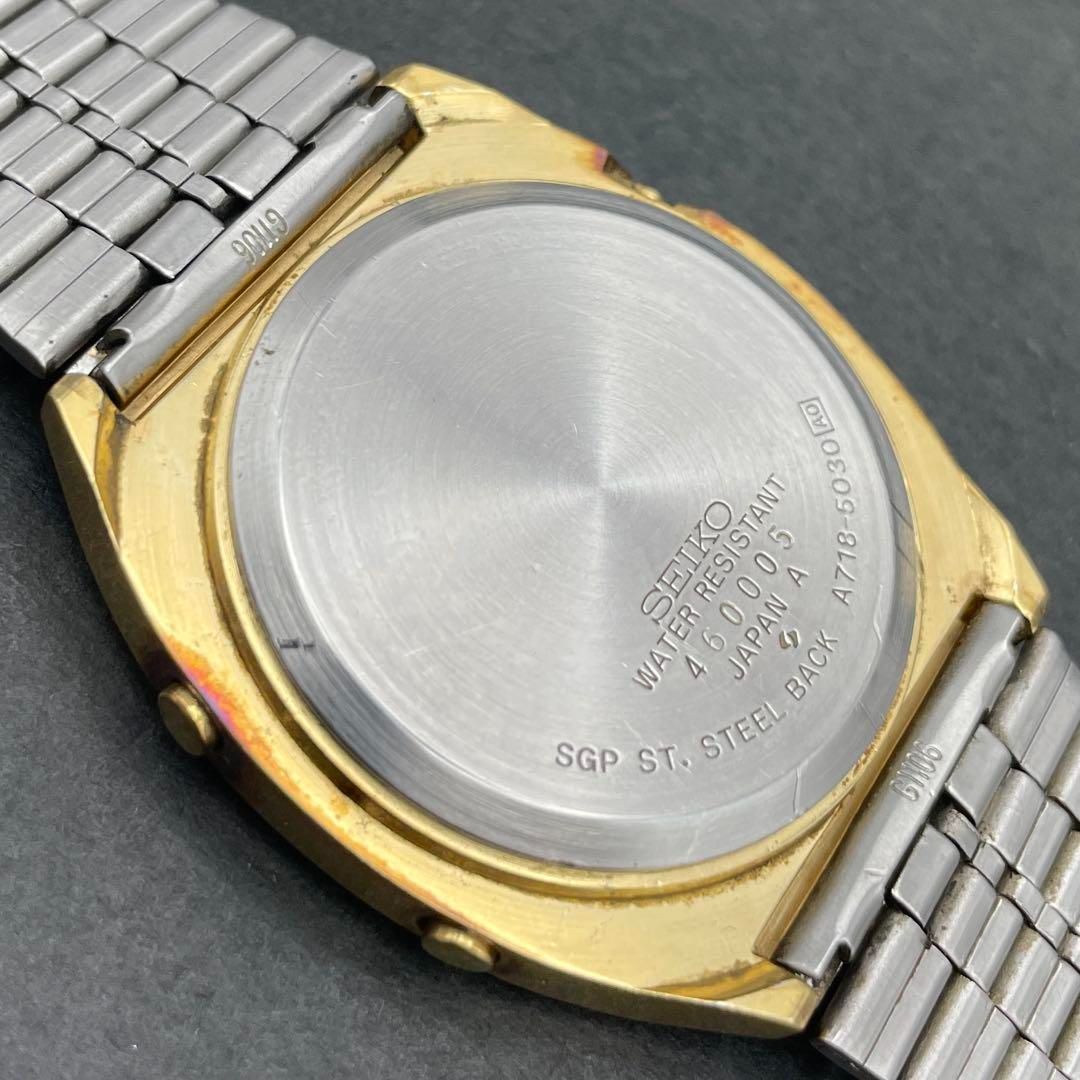 SEIKO A718-5030 GMTワールドタイム ゴールド ヴィンテージ デジタル