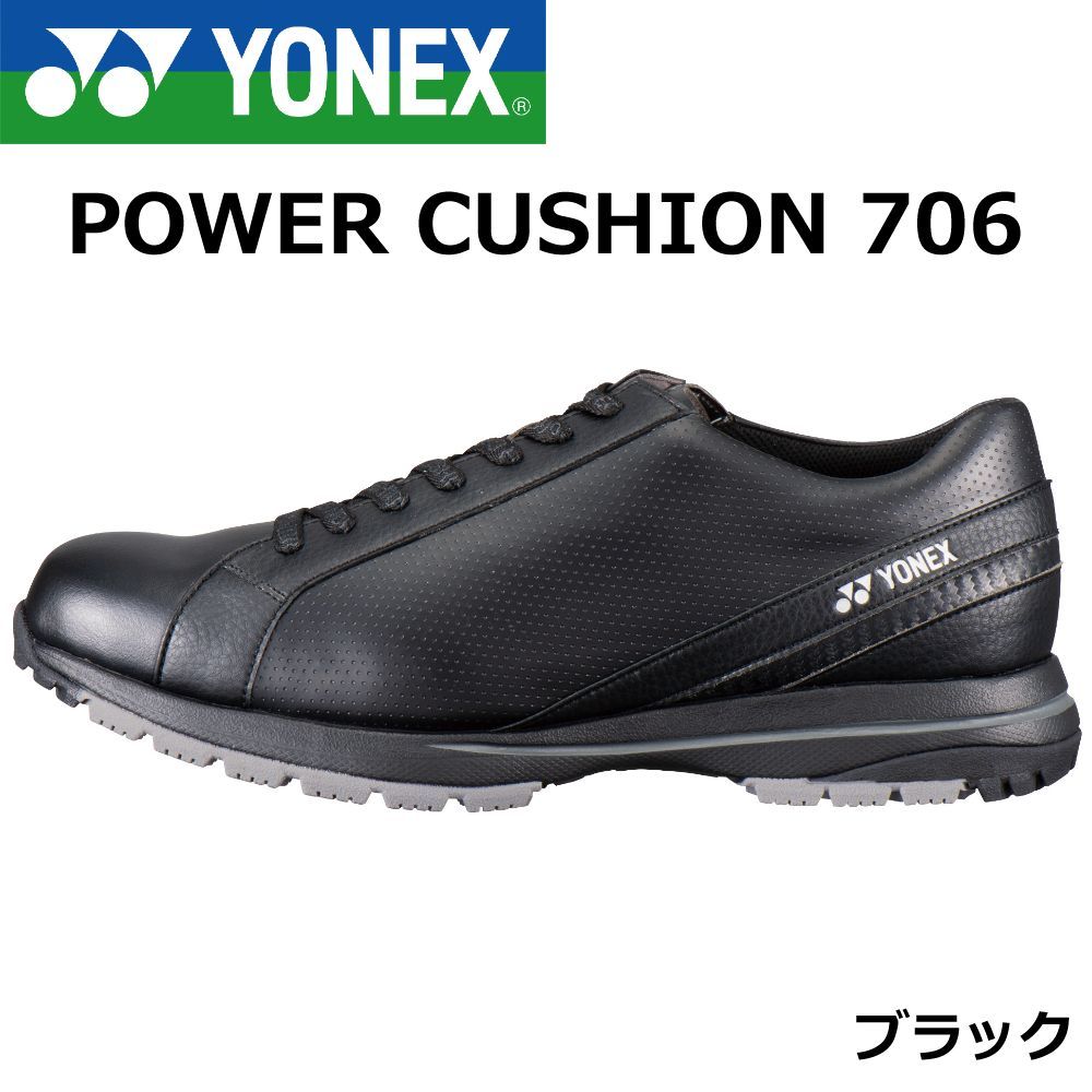 YONEX ゴルフシューズ POWER CUSHION 706 ブラック www.ch4x4.com